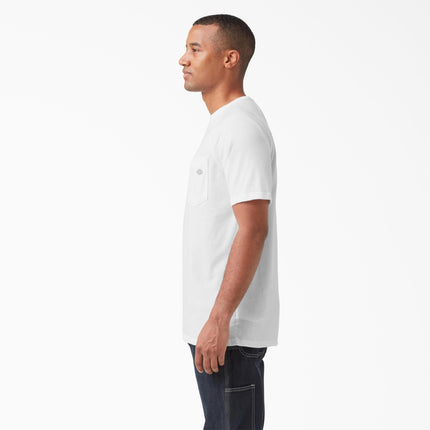 Dickies Mens Cooling Short Sleeve Pocket T-Shirt, White, Medium
