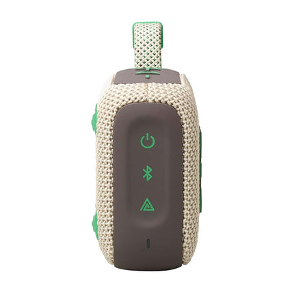 JBL Go 4 - Ultra-Portable, Waterproof and Dustproof Bluetooth Speaker, Big Pro Sound with Punchy bass, 7-Hour Built-in Battery, Made in Part with Recycled Materials (Sand)