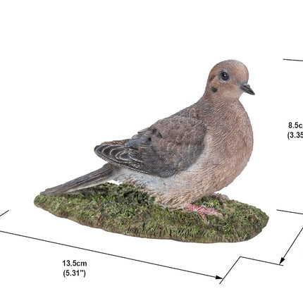 Hi-Line Gift Various Bird on Stump Statues (Mourning Dove)