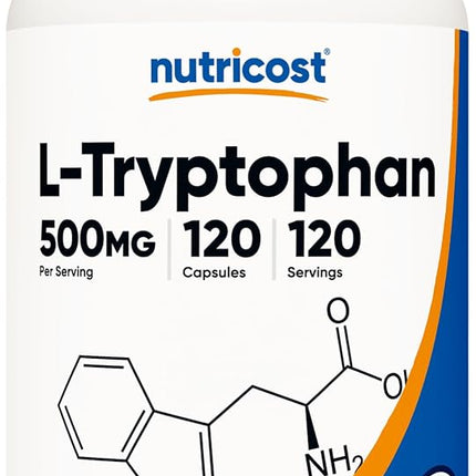 Nutricost L-Tryptophan 500Mg, 120 Capsules