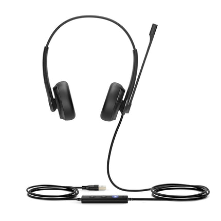 Yealink 1308043 UH34 Dual Microsoft Teams USB-Headset,Black