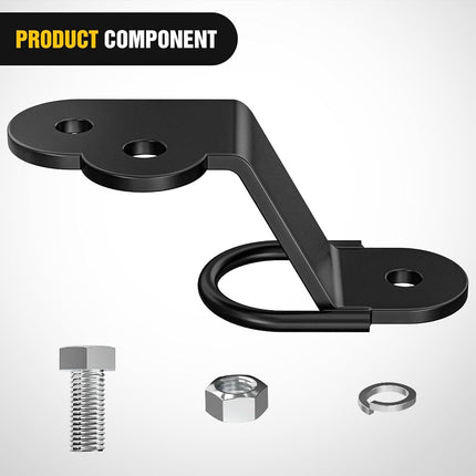 Nilight ATV/UTV Three-Way Hitch 3500lbs Three-Way Lawn Mover Adapter 3" Drop/Rise, Heavy Duty Universal ATV Hitch Attachments, Trailer Hitch Adapter