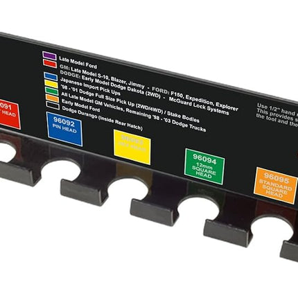 Spare Tire Removal Rods