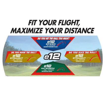 Bridgestone Golf 2025 e12 Straight White, Dozen