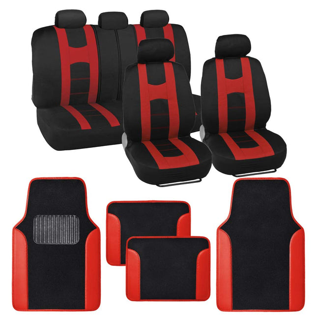 carXS Forza Series Red Covers Full Set Combo with 