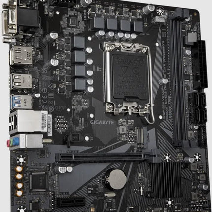 Gigabyte H610M S2H V2 DDR4 Motherboard - Supports Intel Core 14th CPUs, 6+1+1 Hybrid Phases Digital VRM, up to 3200MHz DDR4 (OC), 1xPCIe 3.0 M.2, GbE LAN, USB 3.2 Gen 1
