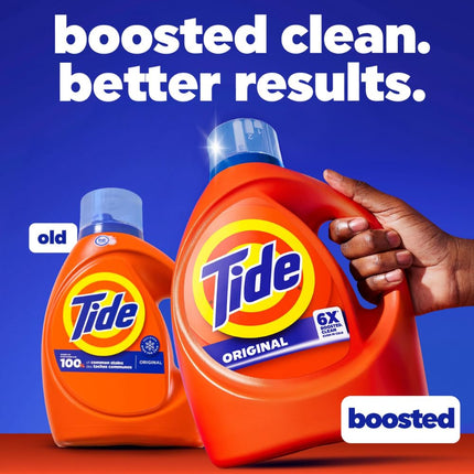 Tide Laundry Detergent Liquid, Original Scent, HE Turbo Clean, 64 Loads