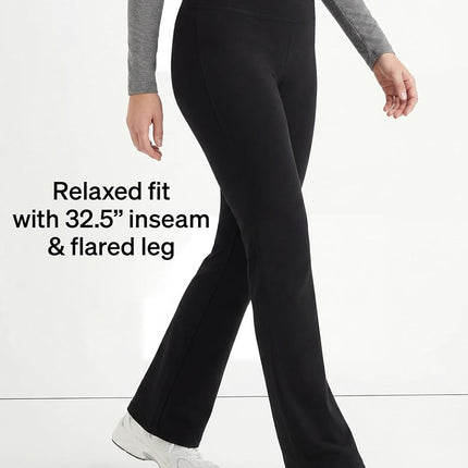 No Nonsense Women's Sport Yoga Pant - Black - XL