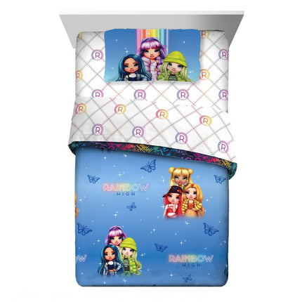 Franco Comforter and Sheet Set, Microfiber, Rainbo
