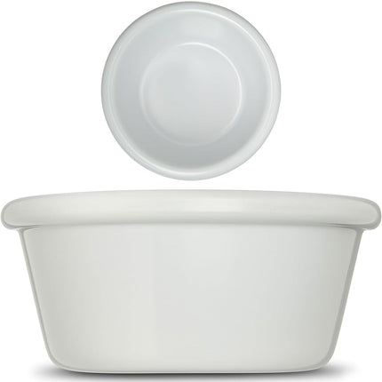 Carlisle FoodService Products Plastic Ramekins, Sauce Bowl For Catering, Kitchen, Restaurant, 6 Ounces, White
