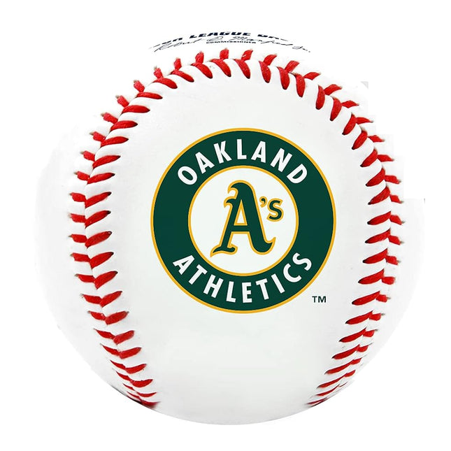 Rawlings MLB Oakland Athletics Team Logo Baseball, Official, White