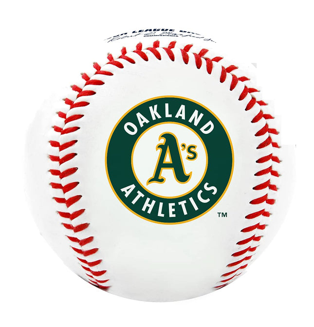 Rawlings MLB Oakland Athletics Team Logo Baseball, Official, White