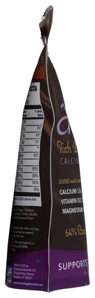 Adora Calcium Supplement Disk, Organic Dark Chocolate, 30 Count - 500 mg