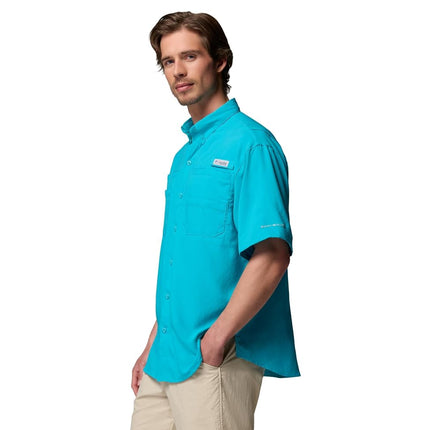 Columbia Men’s PFG Tamiami II Short Sleeve Shirt, Ocean Teal, S