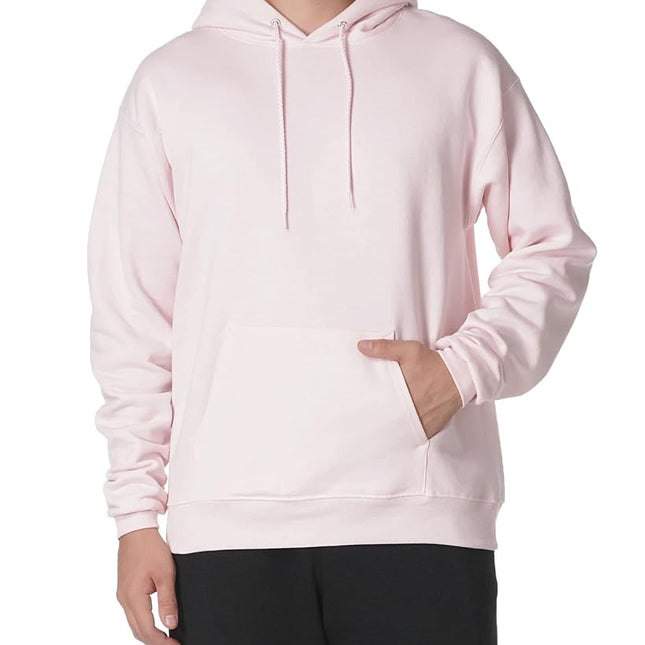 Hanes Men's P170 Hoody, Pale Pink, L
