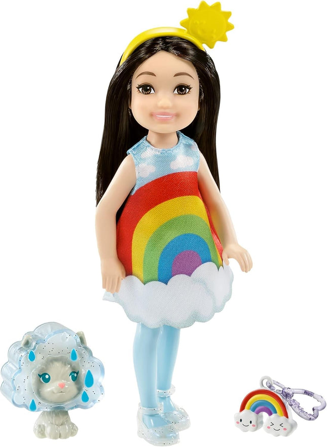 Barbie Chelsea Doll Playset for Girls - 3 Pc Bundle with Mini Chelsea Doll, Imagine Ink Mess Free Coloring Book, Stickers for Kids | Mini Barbie Doll Activity Set