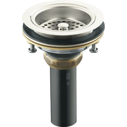 KOHLER K-8801-SN Cesta colador Duostrainer, Níquel pulido vibrante
