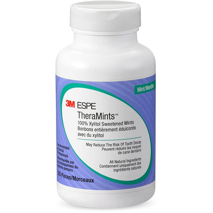 3M TheraMints 100% Xylitol Sweetened Mints, Mint Flavor, 520 Mint Bottle