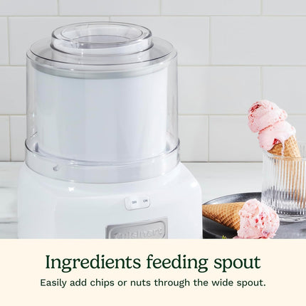 Machine à crème glacée Cuisinart, sorbetière et yaourtière glacée de 1,4 litre, double isolation, rose (ICE-21PKP1)