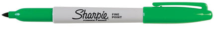 Sharpie 1765444 Fine Point Permanent Markers, 2 Green Markers