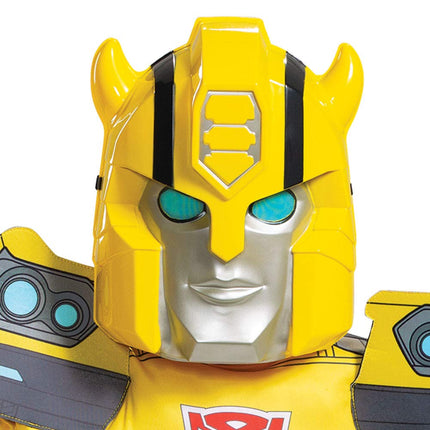 DISGUISE Official Bumblebee Transformers Costume Kids Boys Robot Costume Kids Muscle Fancy Dress Up Outfit for Children Week Birthday M