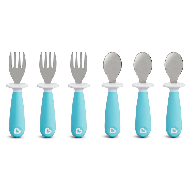 Munchkin 6 Count Raise Toddler Forks and Spoons, B