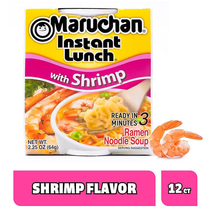 Maruchan Instant Lunch Shrimp Flavoured Ramen Noodles Cup 64 g