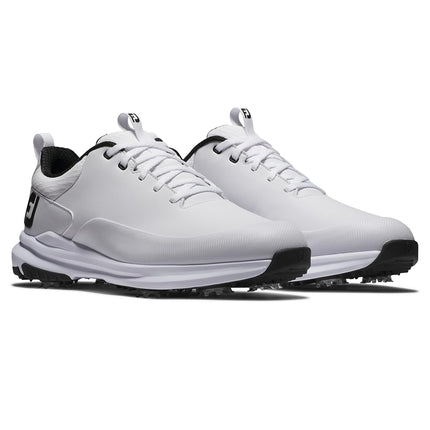 FootJoy Men's Tour Rival Golf Shoe, White/White/Black, 8 X-Wide