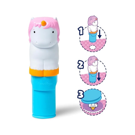 Melissa & Doug Sticker Wow Stamper & Activity Pad - Unicorn | Book for Children, Travel Toys for Kids | Age 3+ - FSC Certified