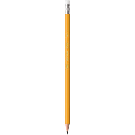 Lápiz con cuerpo BIC Evolution, mina n.º 2, cuerpo amarillo, paquete de 18