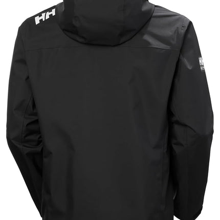Helly Hansen Men's Crew Hooded Jacket 2.0, Black, M