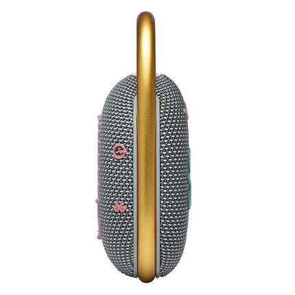 JBL Clip 4 - Portable Mini Bluetooth Speaker, big audio and punchy bass, integrated carabiner, IP67 waterproof and dustproof, 10 hours of playtime, speaker for home, outdoor and travel (Grey)
