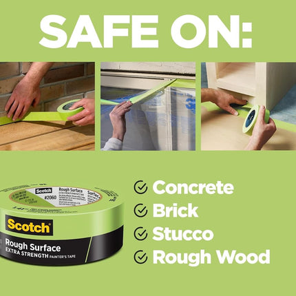 Scotchblue 20601A Masking Tape for Hard-to-Stick Surfaces - Green