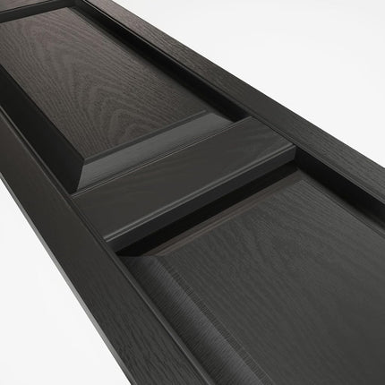Mid-America 00021243010 Standard Size Williamsburg Double Panel Vinyl Shutters, w/Installation Shutter-Lok's & Matching Screws (Per Pair), 010, 12"W x 43"H, Musket Brown