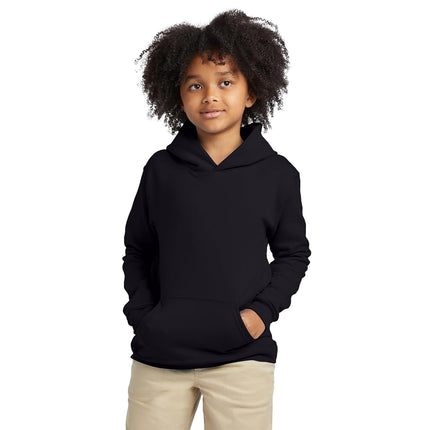 Hanes Boys' Eco Smart Pullover Hoodie, Black, X-Large