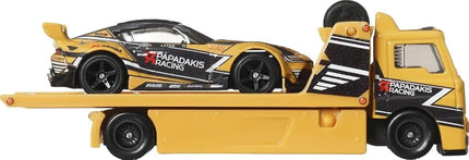 Hot Wheels Team Transport #86 '20 Toyota GR Supra & Fleet Street, Real Riders, Metal/Metal, 1:64 Scale