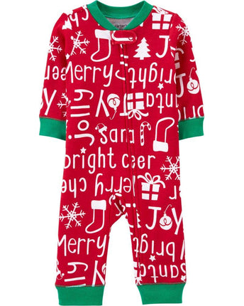 Carter's Baby Boys' Zip Up Sleep and Play, Red Mer