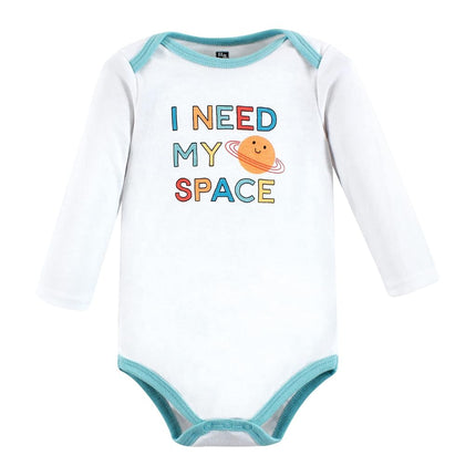Bodysuits de algodón de manga larga unisex para bebé Hudson Baby, Happy Planets, Prematuro