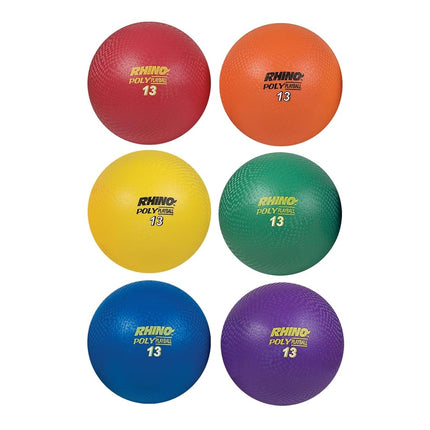 Champion Sports PX13SET Rhino Poly Playground Ball Set, Multicolored, 13" Diameter