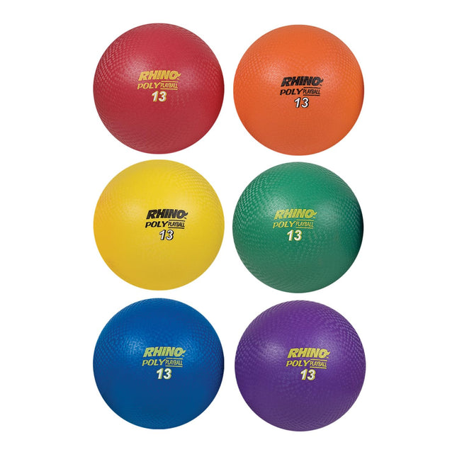 Champion Sports PX13SET Rhino Poly Playground Ball