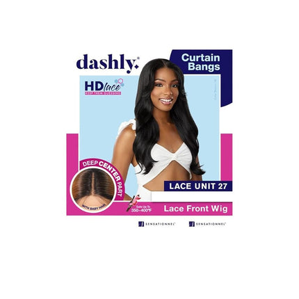 Sensationnel Dashly HD Lace Front Wig - LACE UNIT 27 (Couleur: 1 Jet Black)