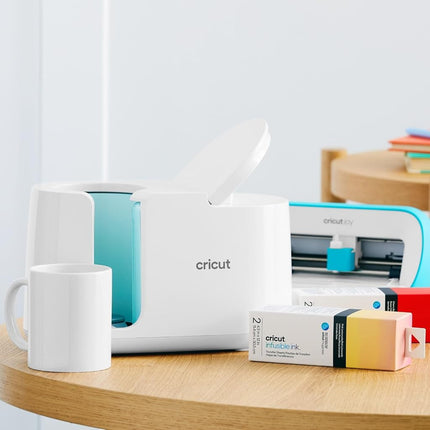 Cricut Blank Mug, Ceramic-Coated, Dishwasher & Microwave Safe Mug to Decorate, Cricut Mug Press & Infusible Ink Compatible,15 Oz Sublimation Mug, Ideal for Crafts and Printing, 2 Count, White