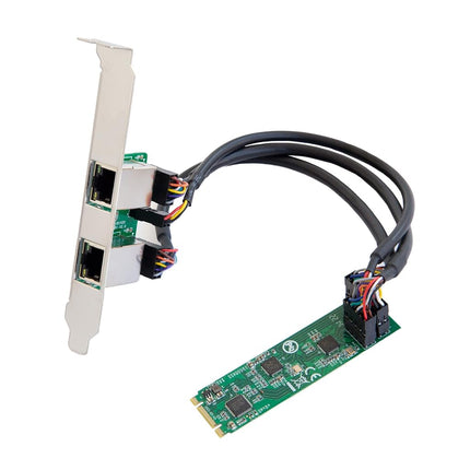 Dual 2.5 Gigabit M.2 M+B Key Ethernet Network Expa