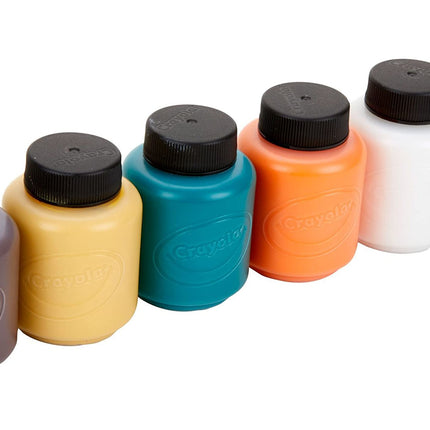 Crayola Pumpkin Paint Set Acrylic Paints in Autumn Colors, Halloween Decorations, 6Count