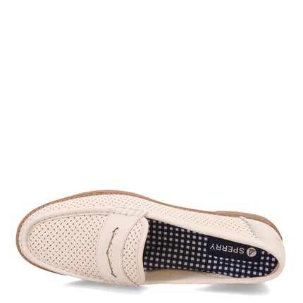 Sperry Women's Seaport Penny Loafer, Ivory, 11