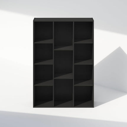 Furinno Reed Closet Organizers and Storage, 11-Cube Closet Organizer, Open Shelf Closet Storage, for Wardrobe, Bedroom, Living Room, Blackwood