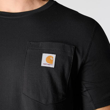 Carhartt Men's Force Relaxed Fit Midweight Short-Sleeve Pocket T-Shirt, Black, XL/Tall