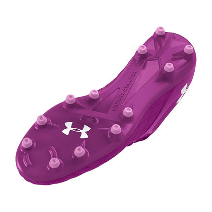 Under Armour Magnetico Select 3.0 Jr Unisex Soccer Shoe, (500) Mystic Magenta/Mystic Magenta/White, 24.5 cm