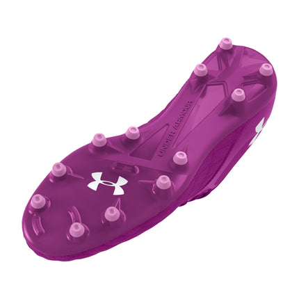 Under Armour Magnetico Select 3.0 Jr Unisex Soccer Shoe, (500) Mystic Magenta/Mystic Magenta/White, 24.5 cm
