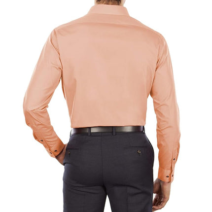 Van Heusen Men's Dress Shirt Fitted Poplin Solid, Scallop, 18.5" Neck 32"-33" Sleeve